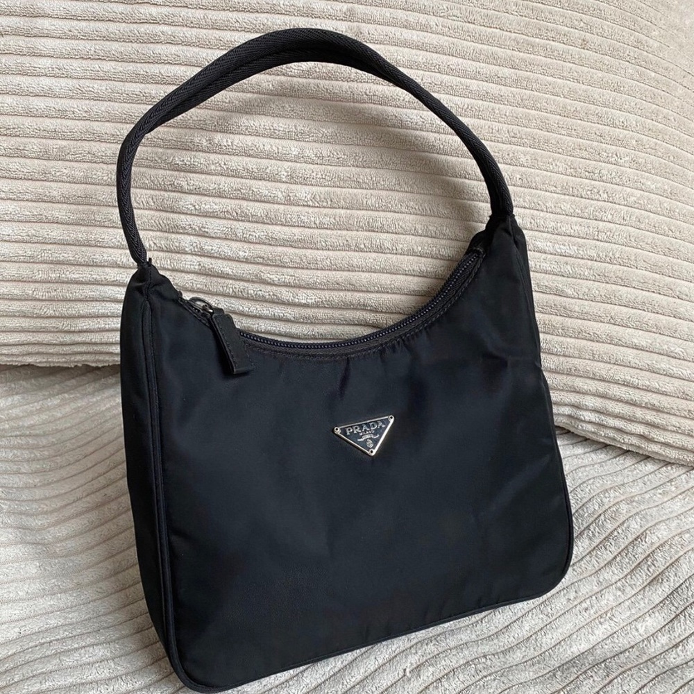 Prada Nylon Mini Tessuto Hobo Bag